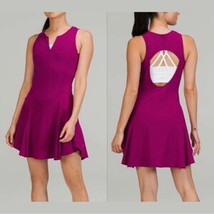 lululemon everlux short lined tennis sleeveless tank dress